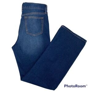 Old Navy Youth  Plus Size 14 Straight Leg Mid Rise Denim Jeans Adjustable Waist